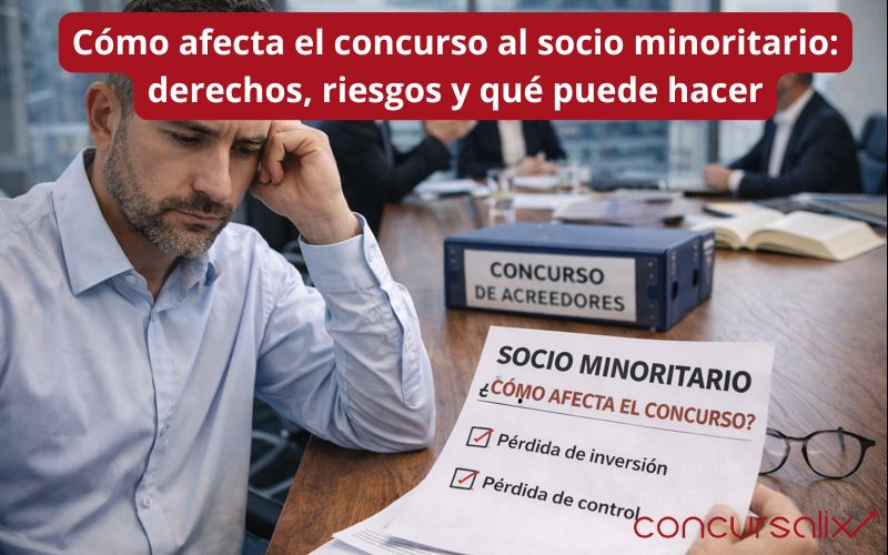Cómo afecta el concurso al socio minoritario