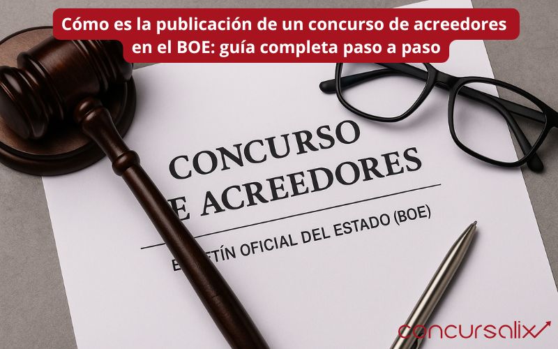 Cómo es la publicación de un concurso de acreedores en el BOE