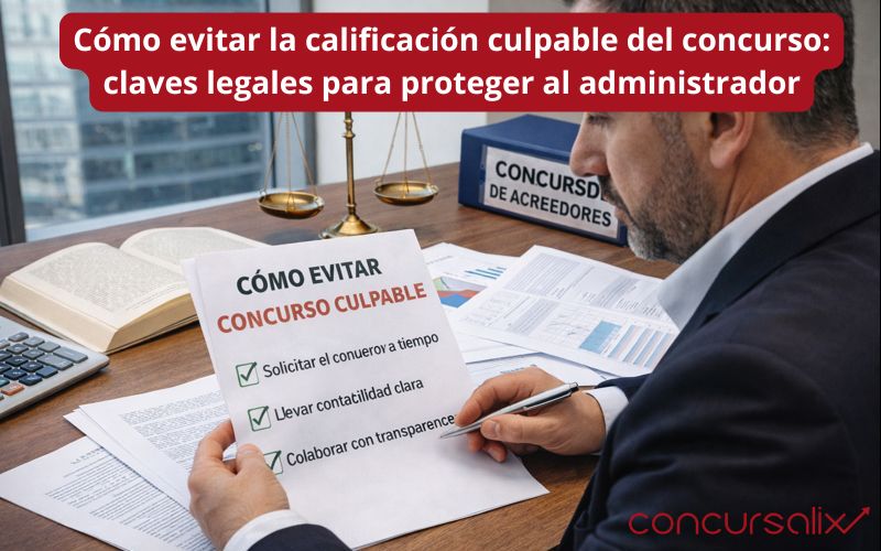 Cómo evitar la calificación culpable del concurso