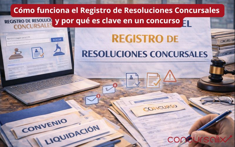 Cómo funciona el Registro de Resoluciones Concursales y por qué es clave en un concurso Cómo funciona el Registro de Resoluciones Concursales