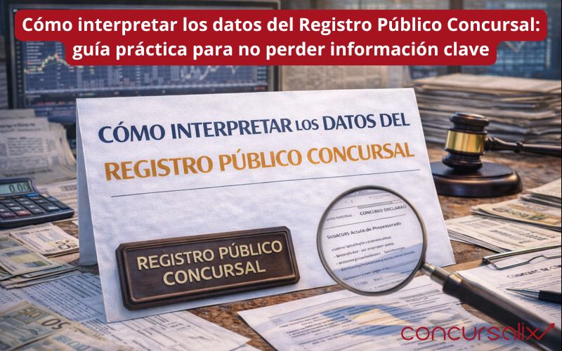 Cómo interpretar los datos del Registro Público Concursal