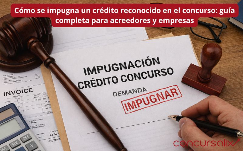 Cómo hay que impugnar un crédito reconocido en el concurso: guía completa para acreedores y empresas Cómo hay que impugnar un crédito reconocido en el concurso