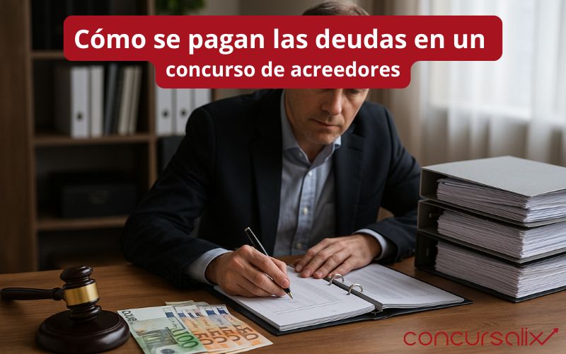 Cómo se pagan las deudas en un concurso de acreedores