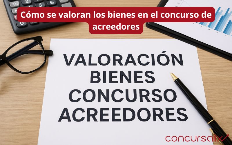 Valoración de los bienes en el concurso de acreedores
