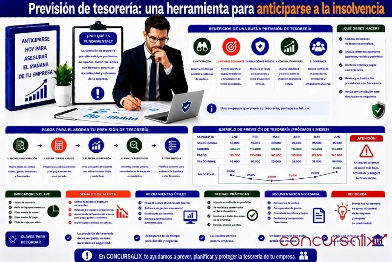 previsión de tesorería ante insolvencia