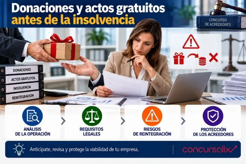 actos gratuitos ante insolvencia