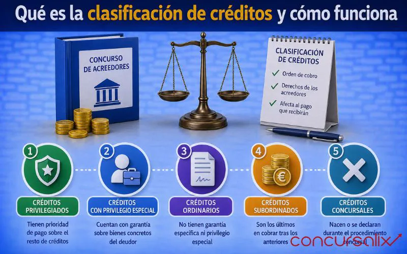 clasificación créditos concurso