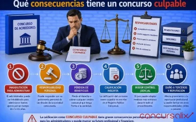 Qué consecuencias tiene un concurso culpable