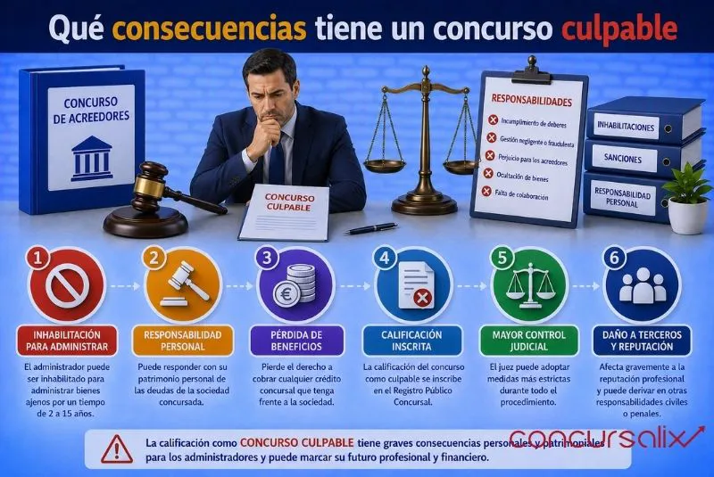 Concursalix (1) consecuencias concurso culpable