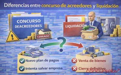 Diferencias entre concurso de acreedores y liquidación