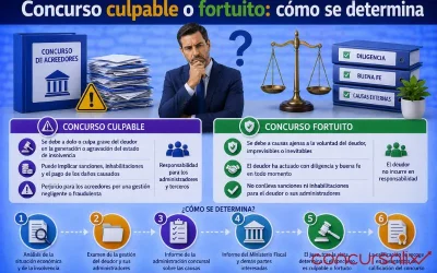 Concurso culpable o fortuito: cómo se determina