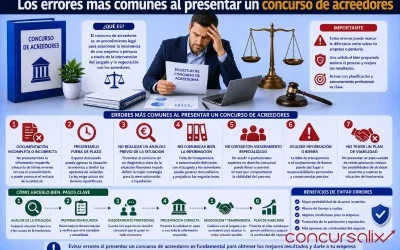 Los errores más comunes al presentar un concurso de acreedores