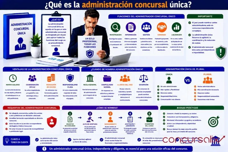 administración concursal única