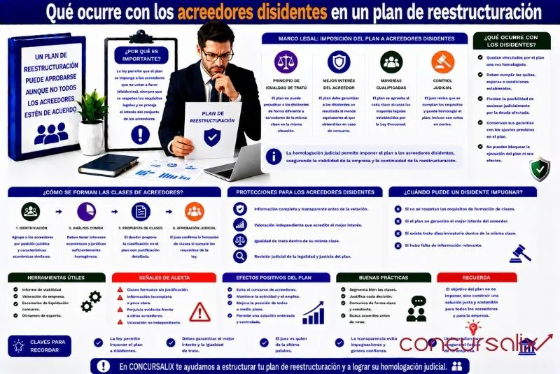 arrastre de acreedores disidentes