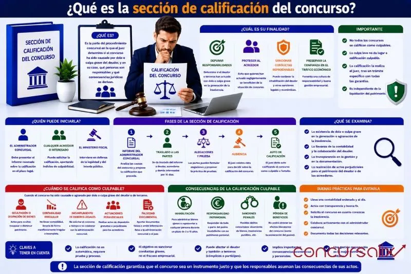 sección de calificación