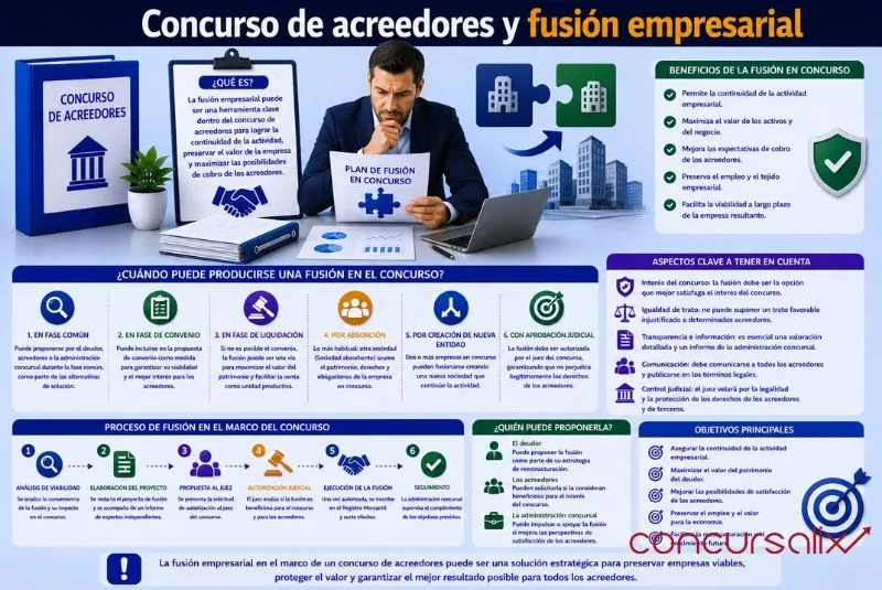 Concursalix concurso acreedores fusión
