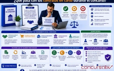 Qué pasa con los contratos en curso durante el concurso
