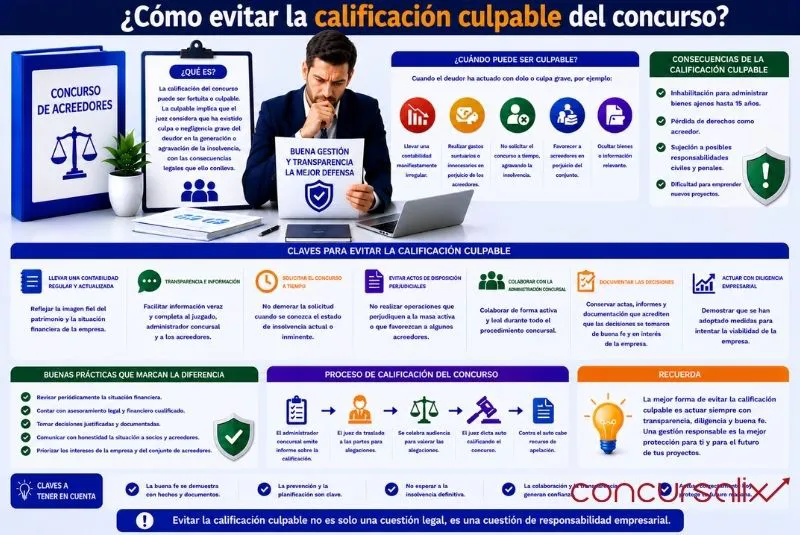 evitar concurso culpable