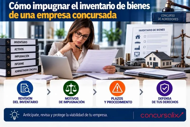 impugnación del inventario concursal