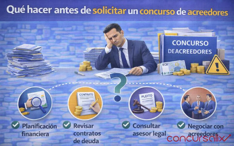 antes concurso de acreedores