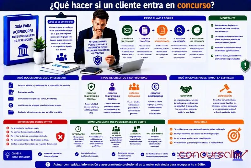 cliente en concurso acreedores