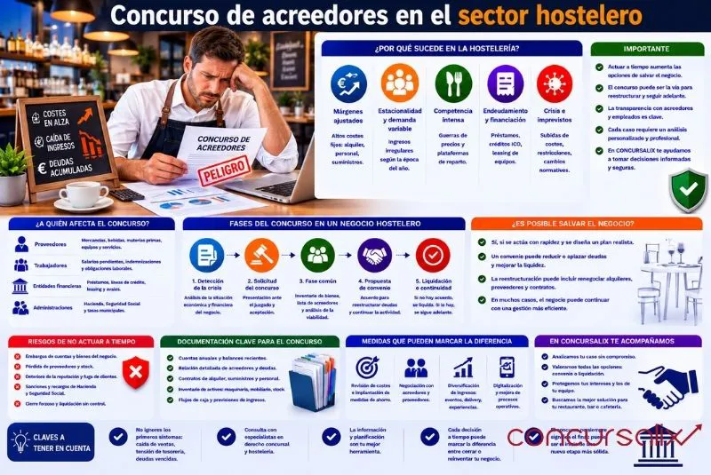concurso acreedores hostelería