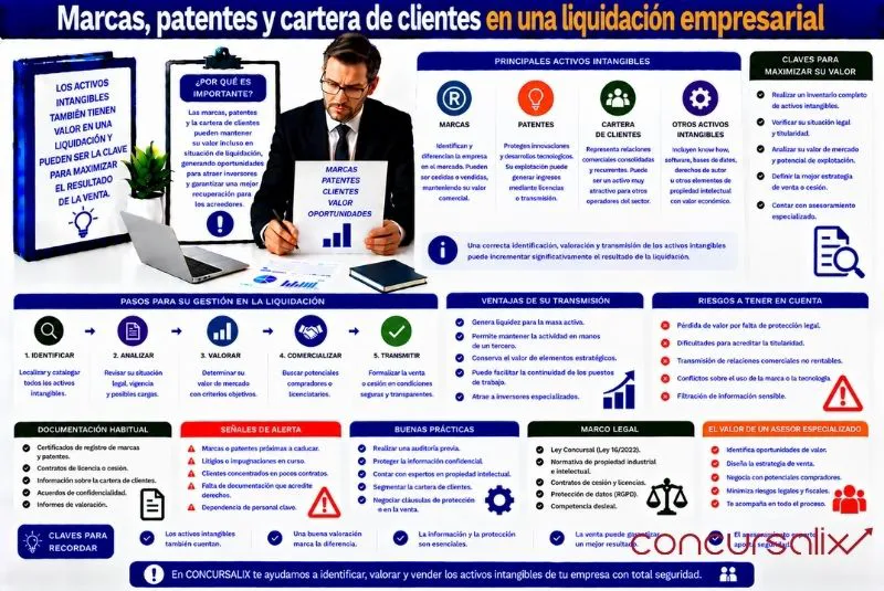 activos intangibles en liquidación