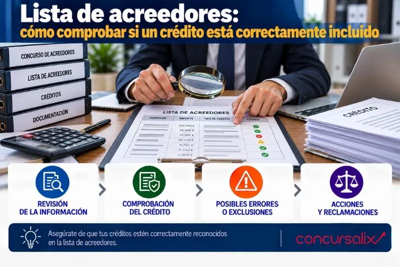 lista de acreedores concursal