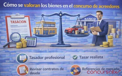 Cómo se valoran los bienes en el concurso de acreedores