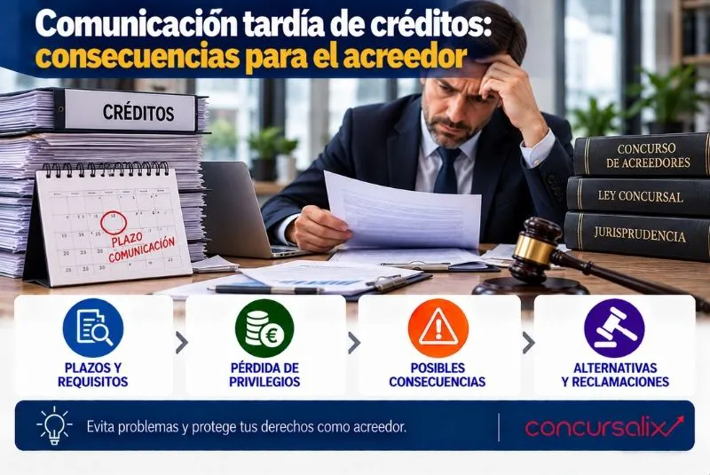 comunicación tardía de créditos