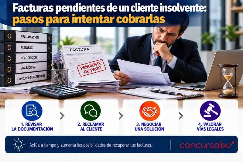 facturas de cliente insolvente