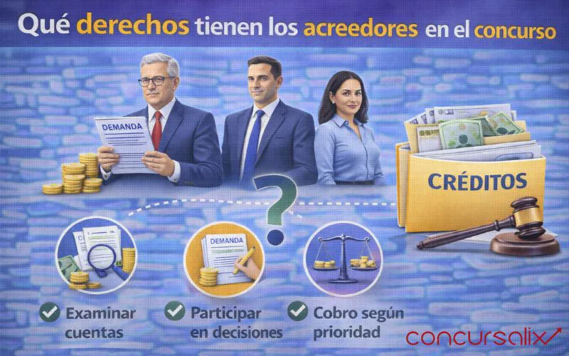 Qué derechos tienen los acreedores en el concurso