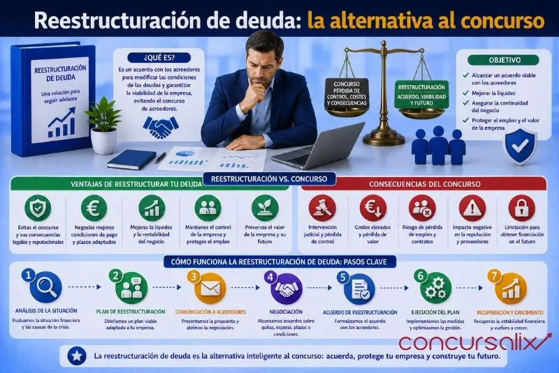 Reestructuración de deuda: la alternativa al concurso