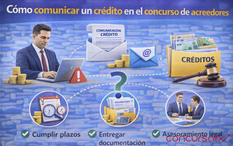 Cómo comunicar un crédito en el concurso de acreedores