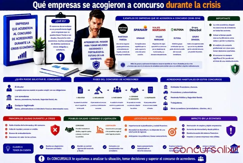 empresas concurso crisis