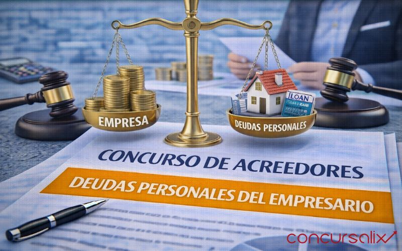 Concurso de acreedores con deudas personales del empresario