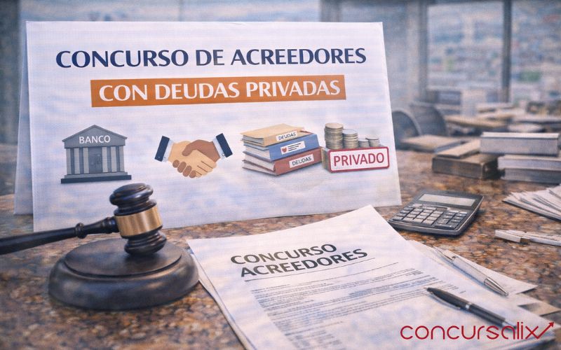 Concurso de acreedores con deudas privadas: cómo funciona y qué debes saber
