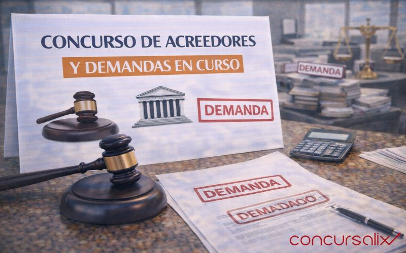 Concurso de acreedores y demandas en curso