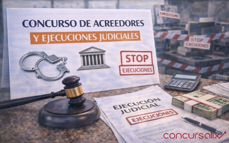 Concurso de acreedores y ejecuciones judiciales: cómo se relacionan y qué efectos tiene