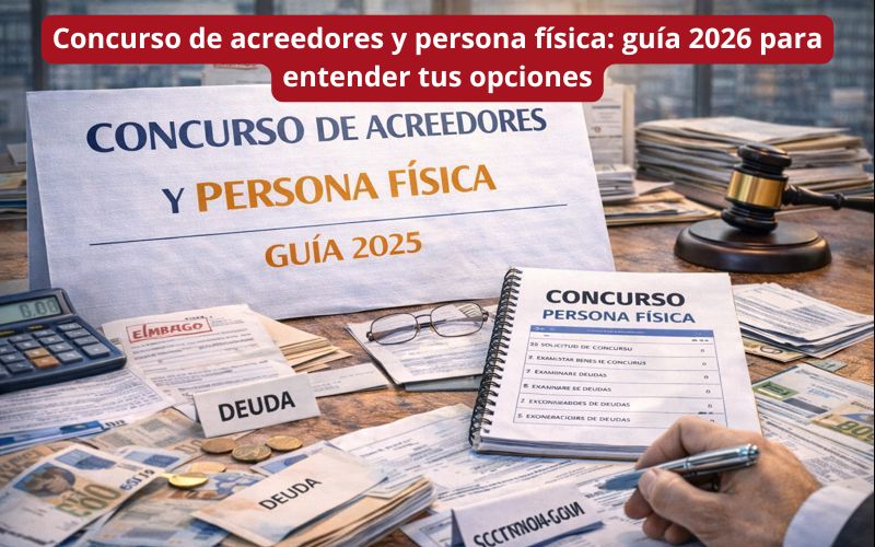 Concurso de acreedores y persona física: guía 2026