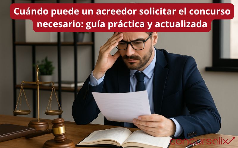 Cuándo puede un acreedor solicitar el concurso necesario: guía práctica y actualizada