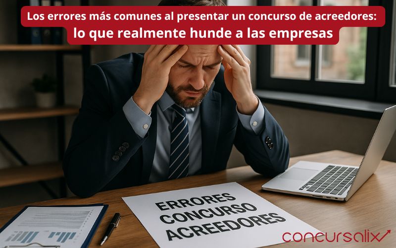 Los errores más comunes al presentar un concurso de acreedores