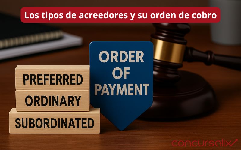 Tipos de acreedores y su orden de cobro
