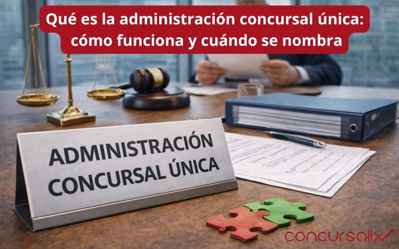 Qué es la administración concursal única