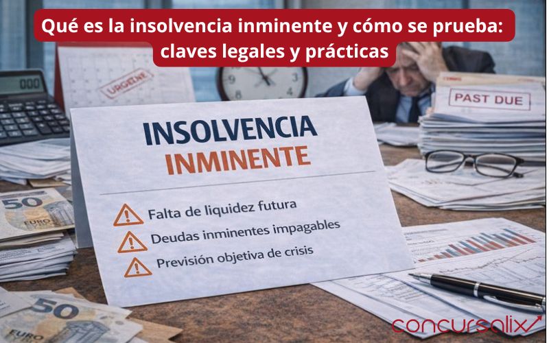 Qué es la insolvencia inminente y cómo se prueba: claves legales y prácticas