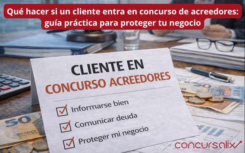 Qué hacer si un cliente entra en concurso de acreedores