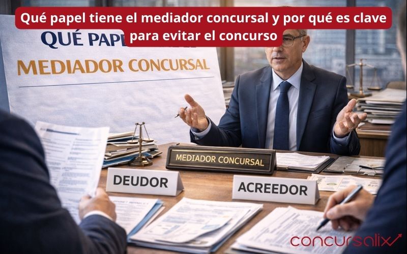 Qué papel tiene el mediador concursal para evitar el concurso
