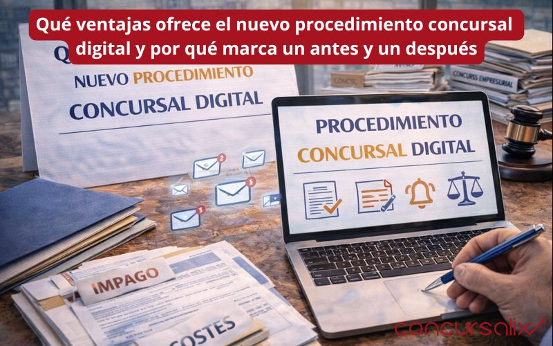 Qué ventajas ofrece el nuevo procedimiento concursal digital y por qué marca un antes y un después