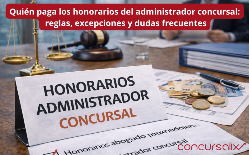 Quién paga los honorarios del administrador concursal